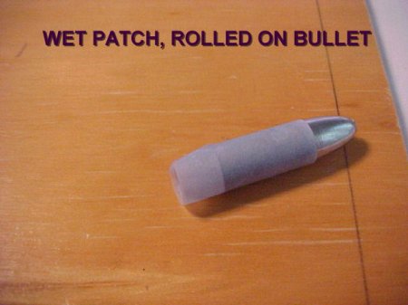 Patched bullet