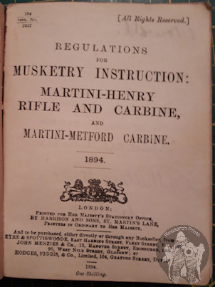 Musketry Instruction 1894