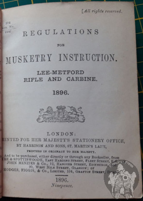 Musketry Instruction 1896