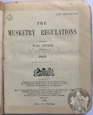 Musketry Regulations 1905