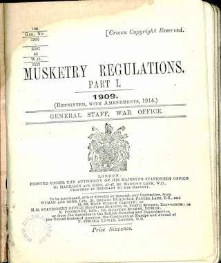 Musketry Regulations 1909