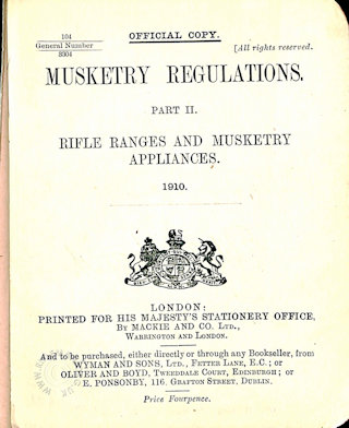Musketry Regulations 1910